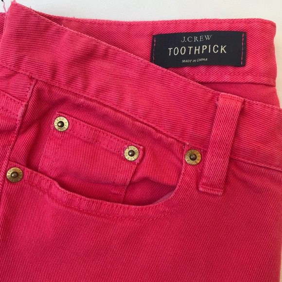 J.crew Pink Toothpick Ankle Jeans 27 - Picture 4 of 6